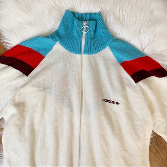 SOLD π« Adidas Retro Style Zip Up Sweater - Picture 3 of 8